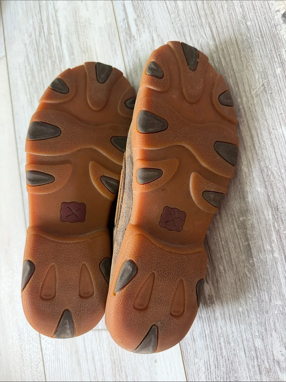 Twisted X Kids Brown Leather Moccasin Sneakers